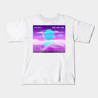 vaporwave aesthetic Kids T-Shirt